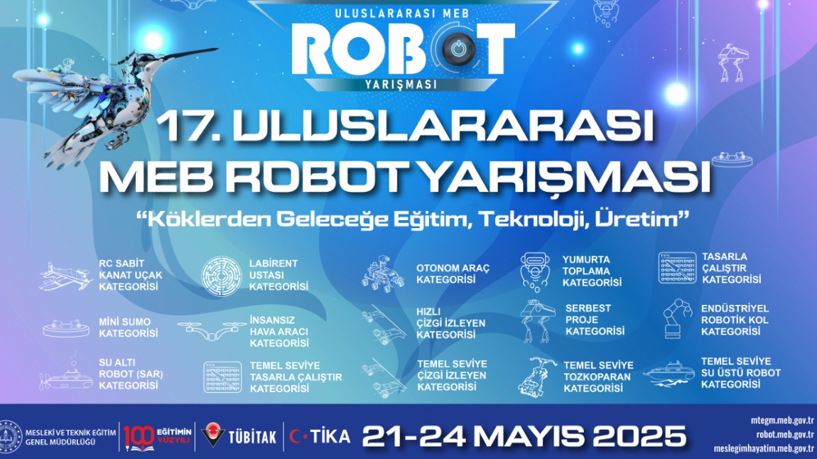 17. ULUSLARARASI MEB ROBOT YARIŞMASI BAŞLIYOR….